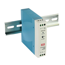 20W, 12VDC, 1.67A, AC-DC Single Output DIN Power Supply, Slim Plastic Case